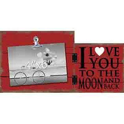 Lanny Black and Red Clip Picture Frame