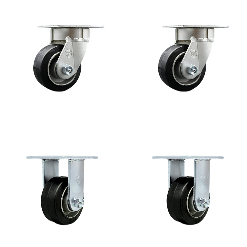 Kingpinle sur roulettes pivotantes en aluminium