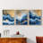 Abstract  Series  CXL  -Set Of 3 Framed Giclee Prints -Ready to Hang-107252242-107252244