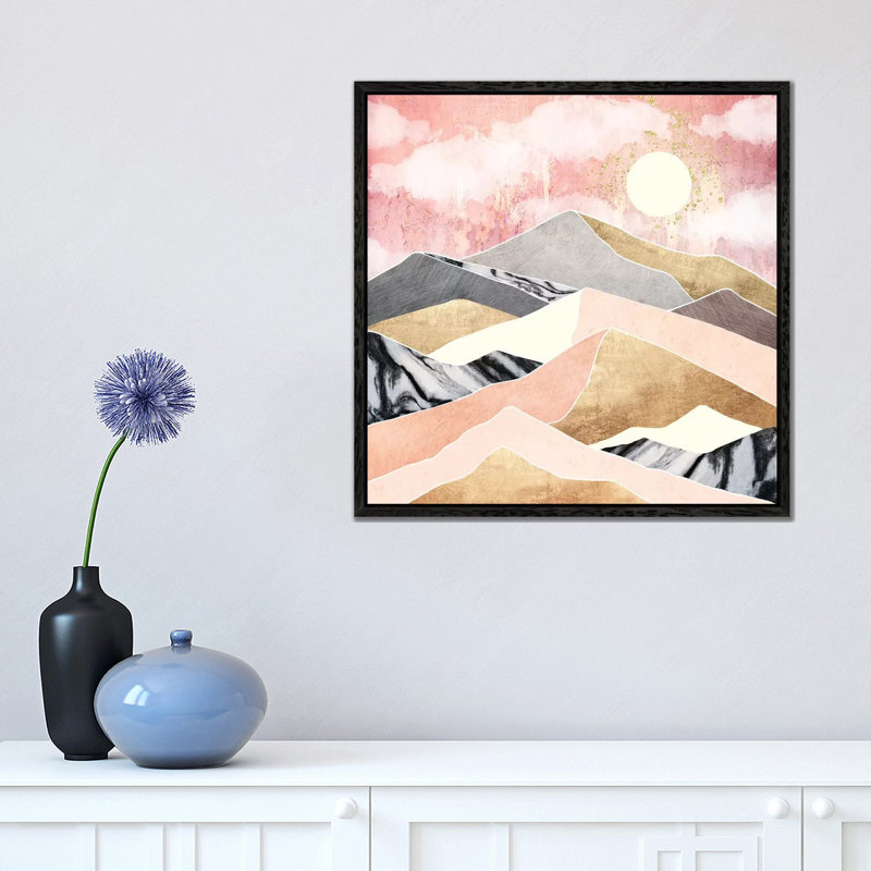 Summer Sun - Print on Canvas, Black Framed, 45.72 cm H x 45.72 cm W