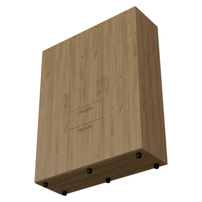 Armoire, 2 portes, 5 tablettes, 1 tiroir