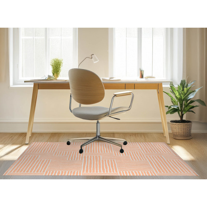 Tapis de bureau léger Grid Puz, L 5 pi x L 3 pi, Vert clair