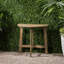 Table en bois gris, demi-ronde, pliable pour maximiser l'espace de rangement gris bistro, forme demi-ronde, pliable facilement