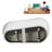 60" Streamline Soaking Freestanding Tub and Tray With Internal Drain-101698044