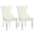Velvet Upholstered Dining Chairs with Stainless Steel Legs-835576857