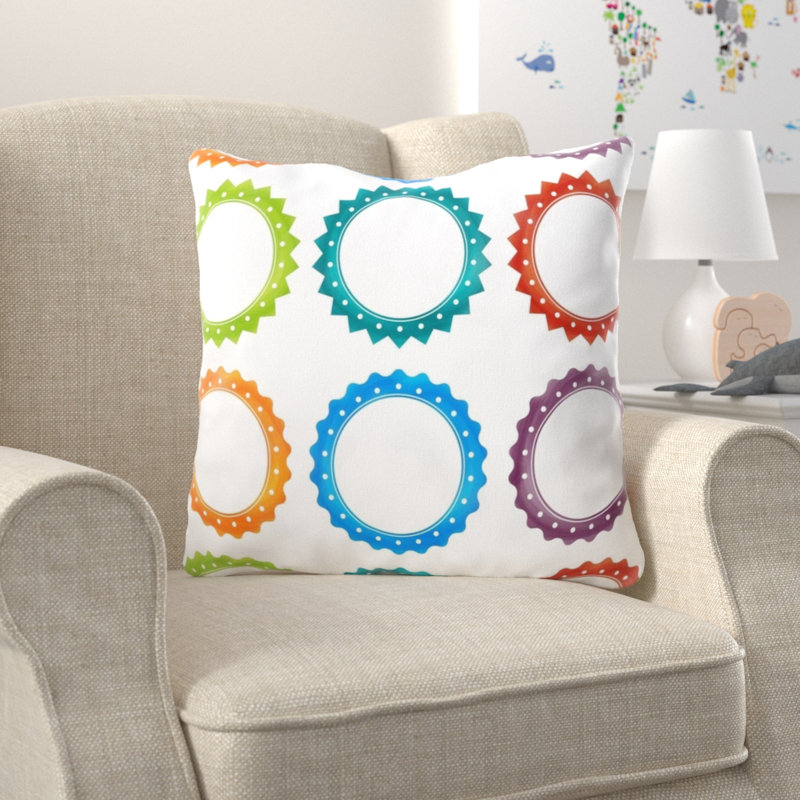 Housse de coussin d'extérieur carré Tamez, Microsuède, Intérieur 