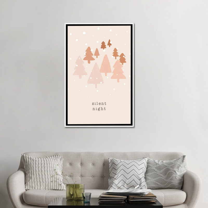 « Silent Night » par Orara studio, reproduction d’art, Toile blanche encadrée, Pas de tapis, H 48 po x l 32 po x P 1,5 po