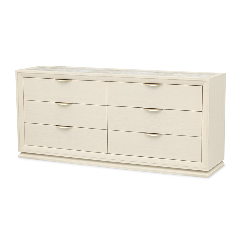 Commode portrait avec éclairage DEL - Blanc albâtre