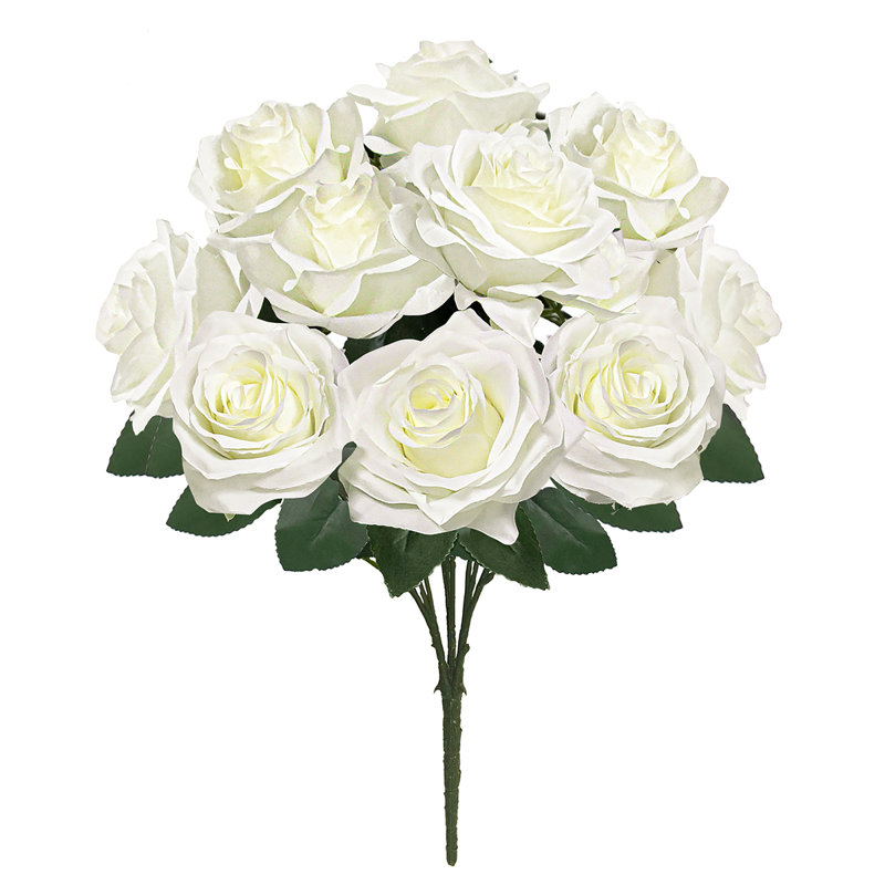 Jaafer Roses Arrangement, Cream White