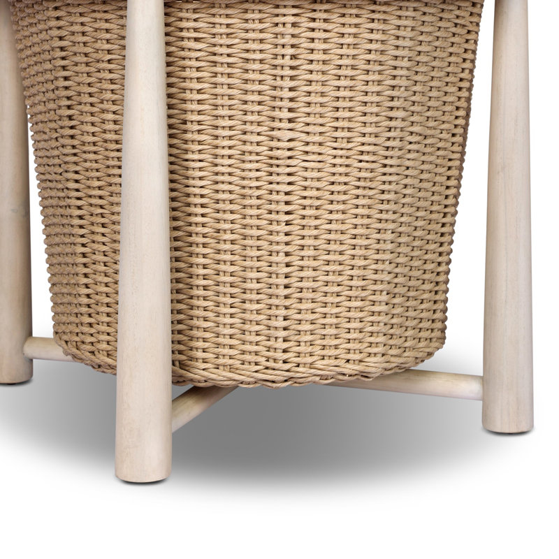 Kernan Basket-Single Twisted Black Hyacinth, Single Twisted Harvest