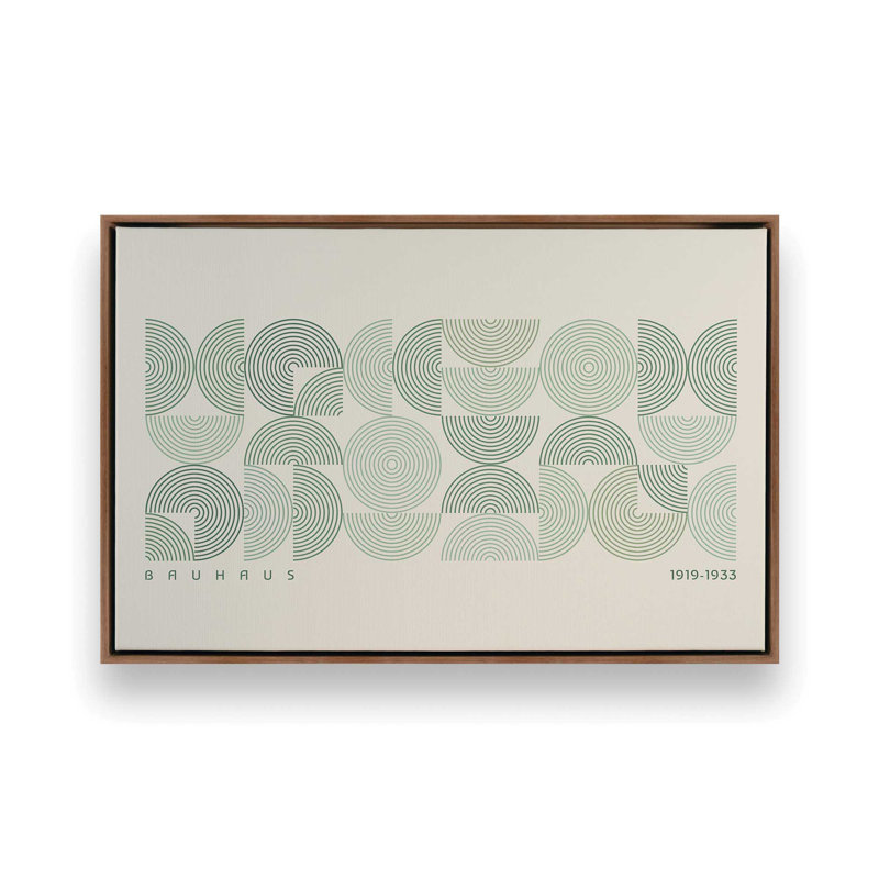 Bauhaus Green Line Rhythm, Noyer, H 25 po x l 36 po