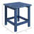 15" Porch Table - Blue Square Patio End For Pool, Balcony Weather , 110 Lbs Capacity Side Table, Outdoor Porch,