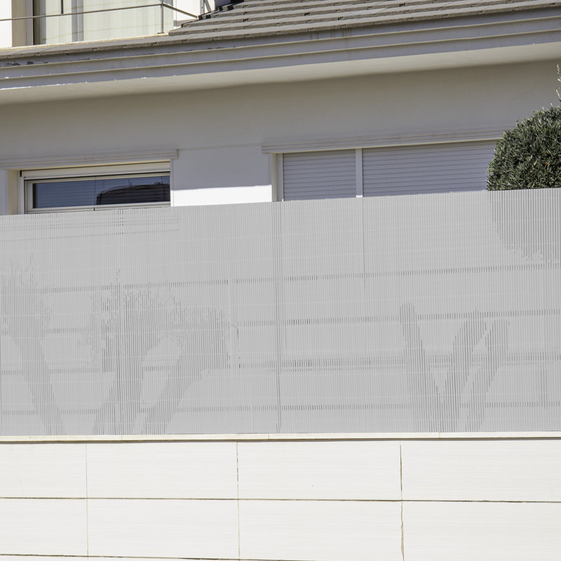 White Privacy Fence, 1.5 cm H x 3 cm W x 0.3 cm D, White