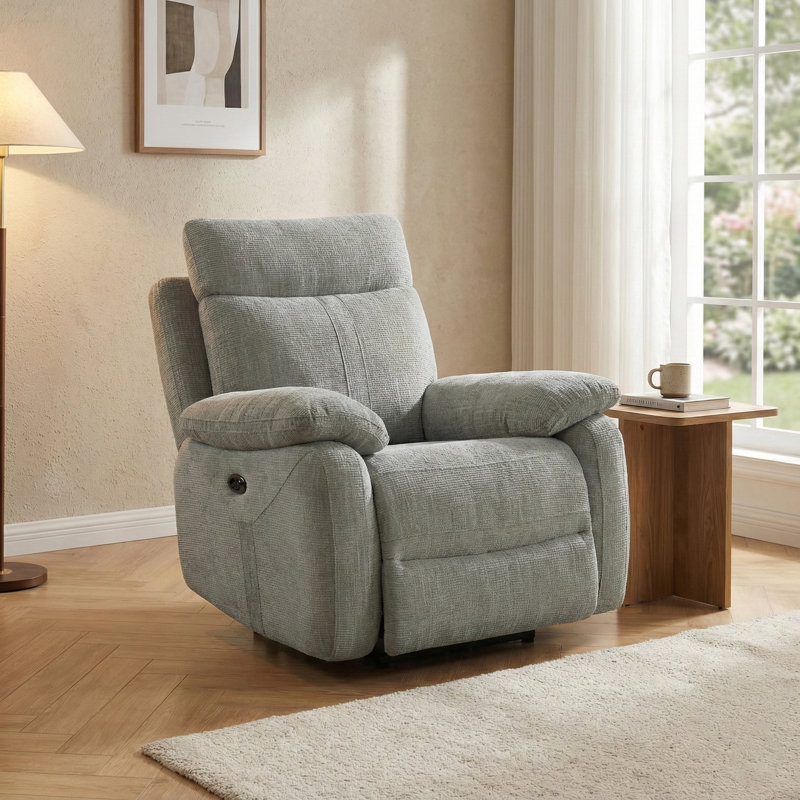 Bikash 96cm Wide Standard Recliner, Beige