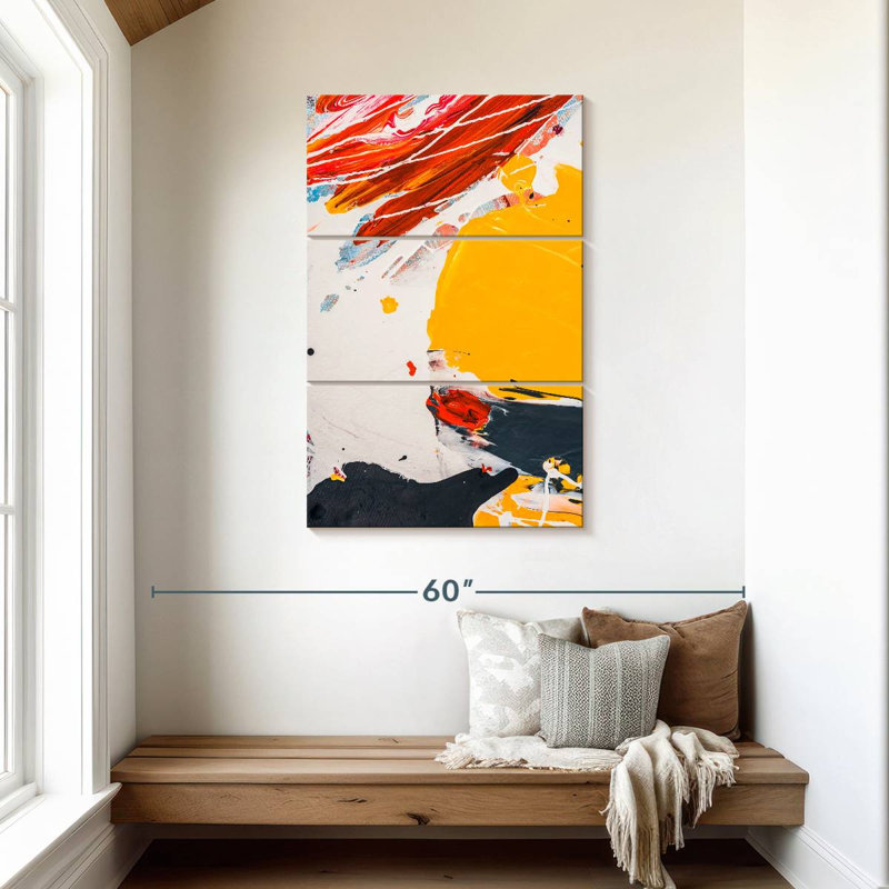 Avery Abstract Splatter Expression, 45'' H X 28'' W