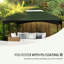2 auvents de remplacement pour pavillon de jardin, 10 pi x 12 pi, avec drainage. Augmente la stabilité et la fonctionnalité de ventilation du pavillon de jardin. Améliore la durabilité