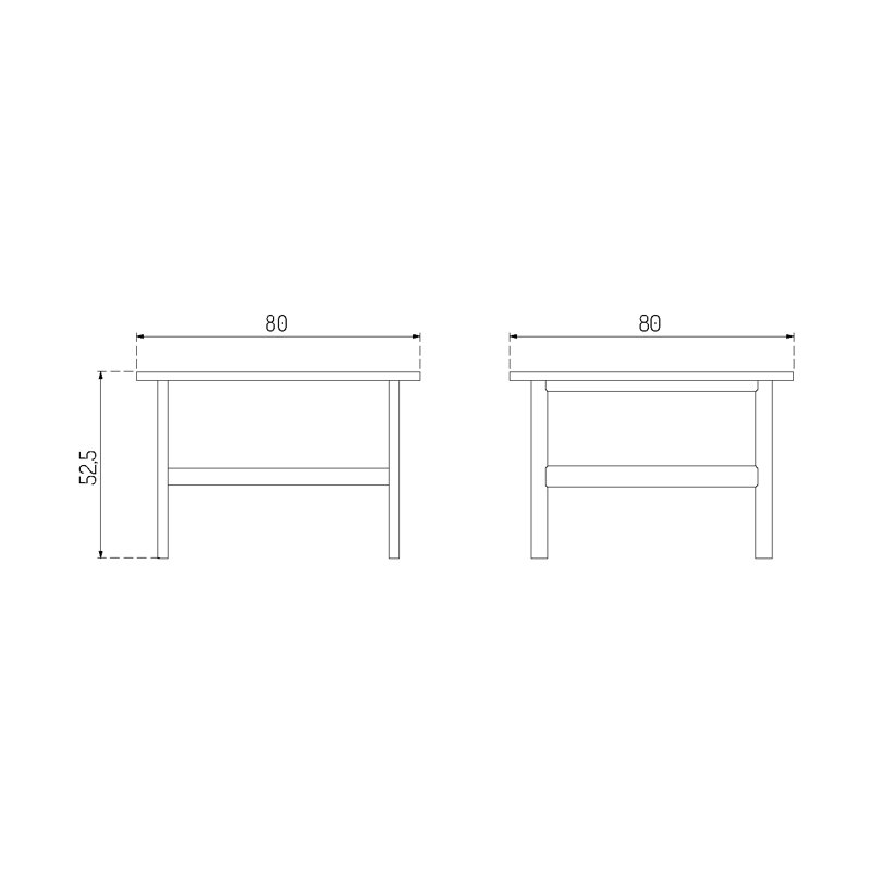 D33 Solid Wood Coffee Table