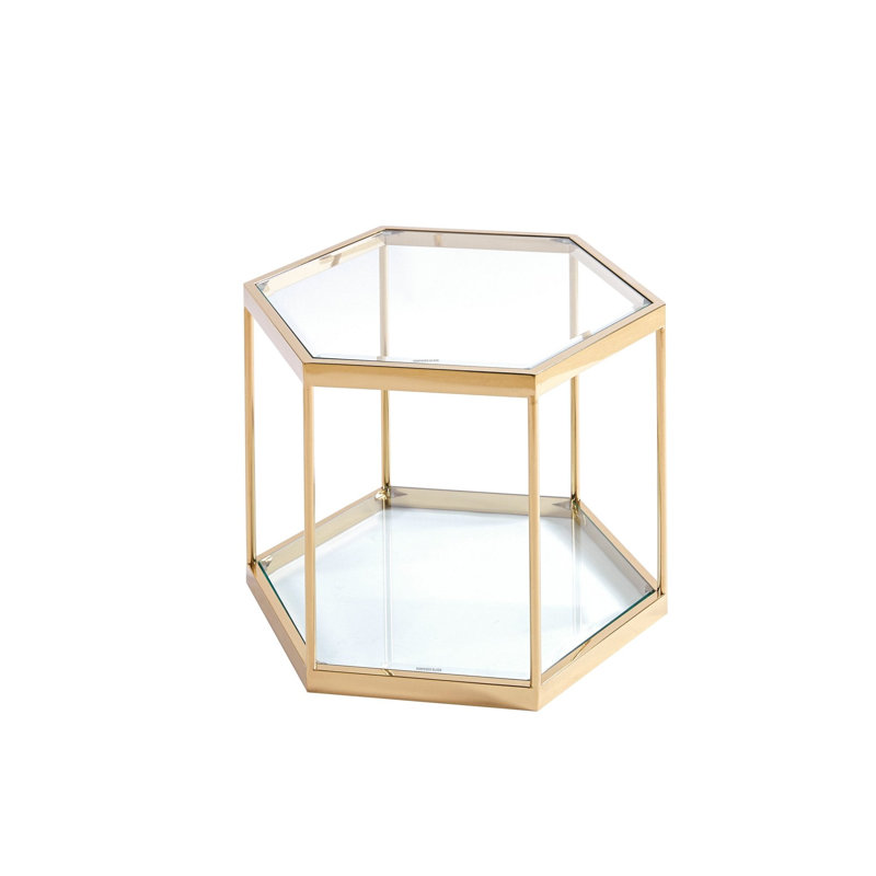 Table basse Burdell Ct1042, Argent argent
