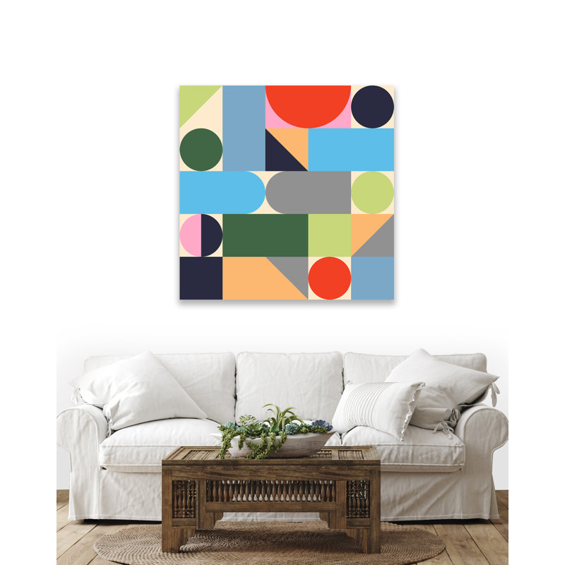 Geometric Figures 2 Print, 31" H x 31" W, Wrapped Canvas