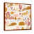 Toile avec cadre flottant brun