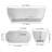 63'' Freestanding Soaking Terrazzo Bathtub-117790186