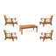 Giva Outdoor 5 - Piece Teak Conversation Set
