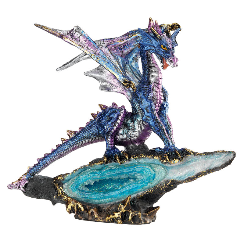 Figurine geode gardien gothic dragon