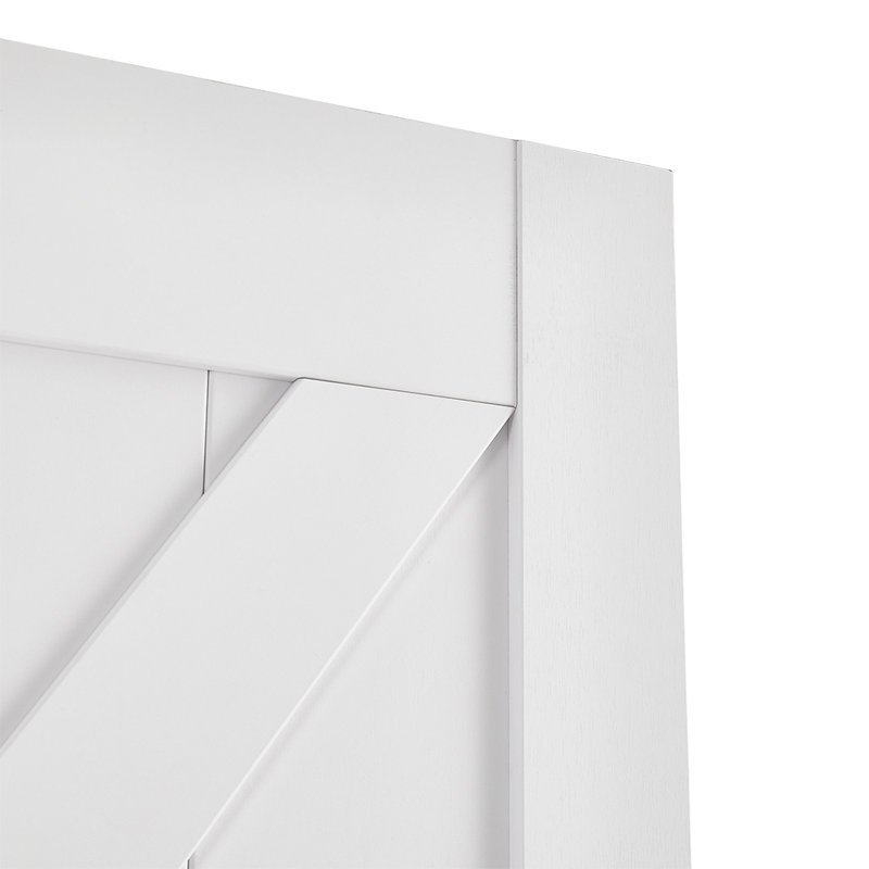 Farmhouse Style Wooden Barn Door with Sliding Kit, 200cm x 213cm
