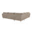 Modern L-Shape Corner Sofa  with Silver Metal Legs-69378075
