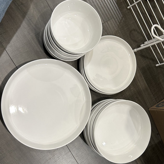 Gibson Home Oslo porseleinen serviesset, servies voor 4 (16 stuks), wit Gibson Home Oslo porseleinen serviesset, servies voor 4 (16 stuks), wit