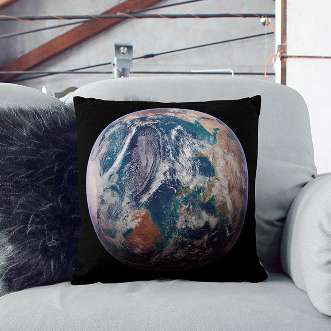 Eastern Hemisphere of Earth Cushion with Filling