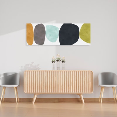 Art mural doux abstrait abstrait abstrait coloré et contemporain