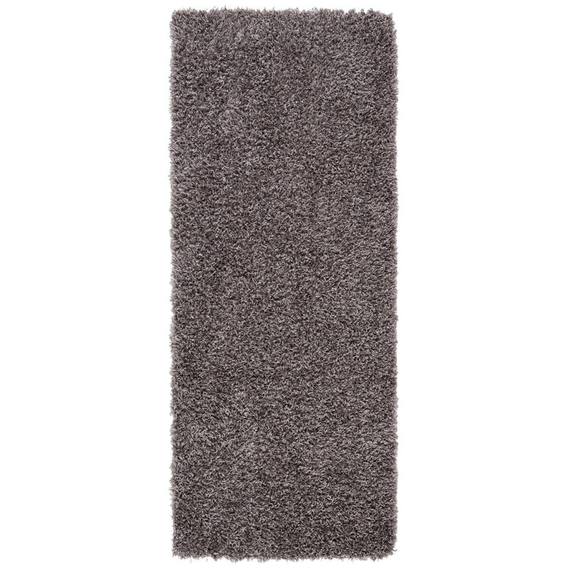 Assar Handmade Tufted Silver Area Rug, Runner 2'3" x 6'