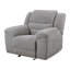 Ensemble de canapé inclinable 3 pièces en chenille gris
