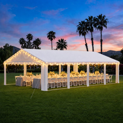 20 Ft. W x 30 Ft. D Canopy Tent With 4 Side Walls Heavy Duty Party Tents For Parties