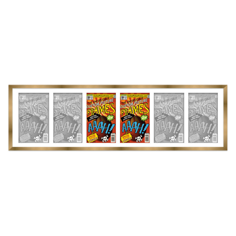 Cadre photo Evalynn, Blanc / or, 6,875 po x 10,5 po