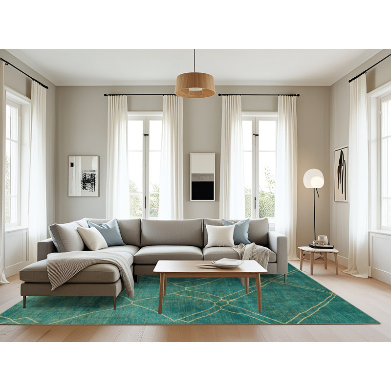 Tapis abstrait moderne 5377, Rectangle 8 pi x 12 pi