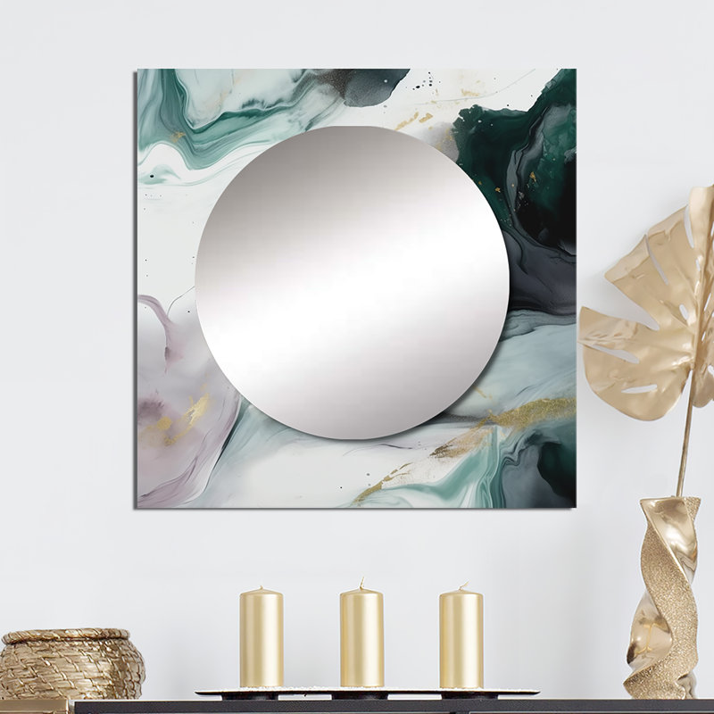 Art mural en miroir Fariyah, 29 po x 29 po