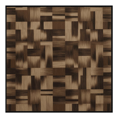 Tapis damier noir lavable à la machine