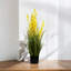 Herbes artificielles mixtes 36 pouces et fleurs d'orchidées en pot noir-569225688