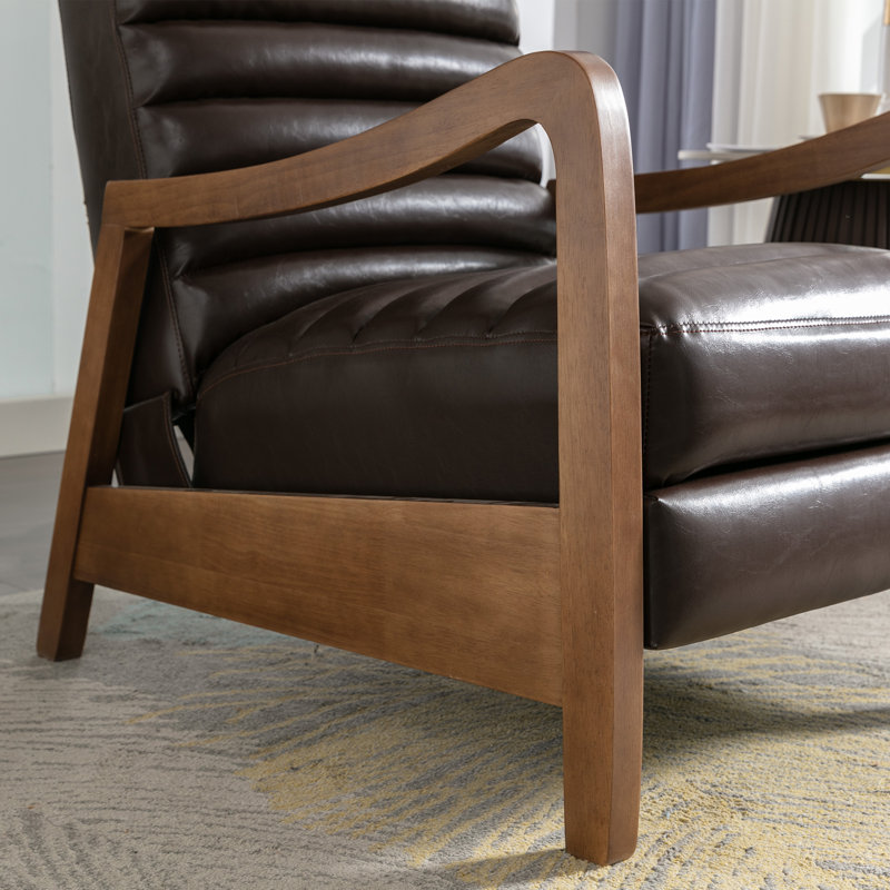 Fauteuil inclinable luxueux Ikraam Chance, Brun