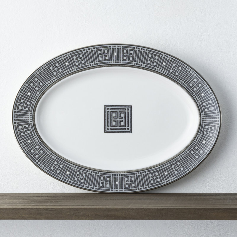 Noritake Infinity Oval Platter, 14", Graphite