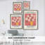 Impression florale vintage encadrée Cxxviii - bois massif-352951913