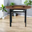 Table de salle à manger moderne peu encombrante avec incrustation de verre pour la maison et plus-920224376-920224378