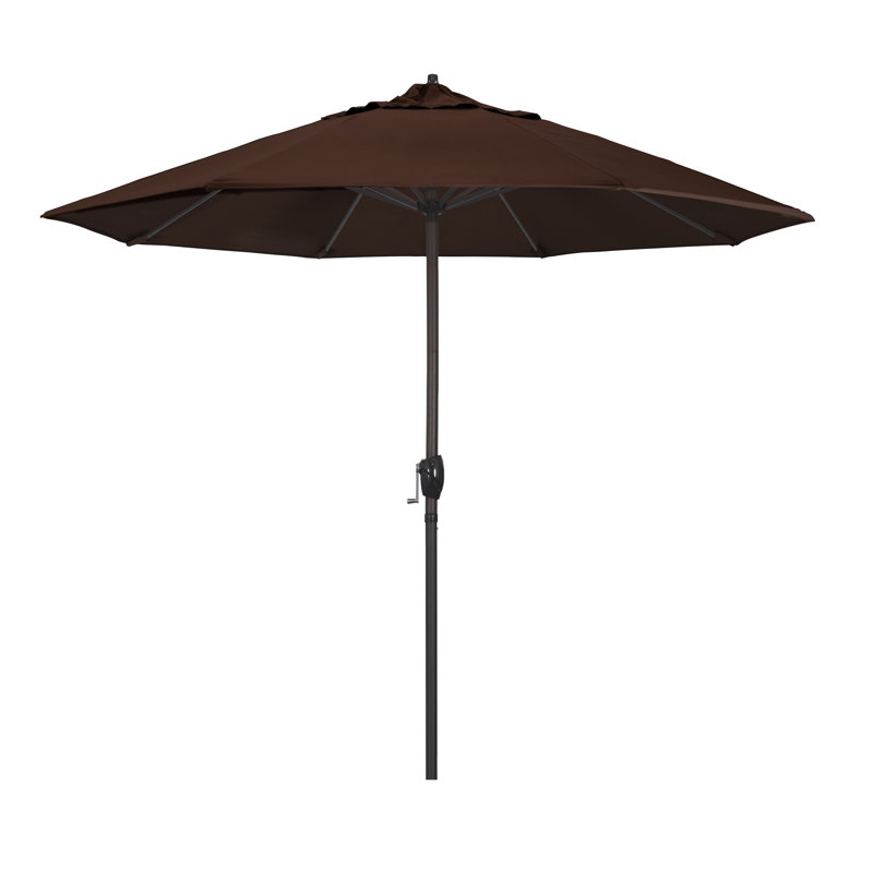 Parasol 9 pi Mira Sunbrella® Mira, Toile Sunbrella® brun baie