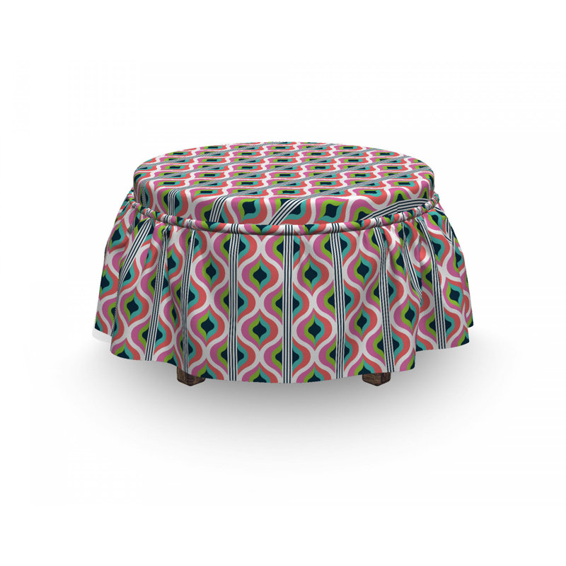 Box Cushion Ottoman Slipcover