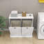 Armoire de trieur de linge inclinable à deux compartiments-1518821081