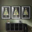 Christmas Holiday Art II - reproduction sur mesure encadrée de qualité supérieure - 3 pièces-2089060211-2089060213