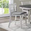 Ensemble de salle à manger 5 pièces à hauteur de comptoir Traditional - Table sur pied extensible avec base de rangement et 4 chaises rembourrées-205232515-205232517