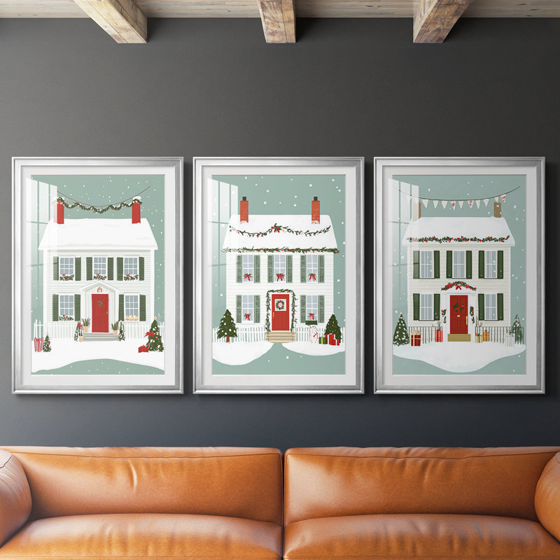 Christmas Holiday Art XXVII, H 21 po x l 30 po, Argent argent